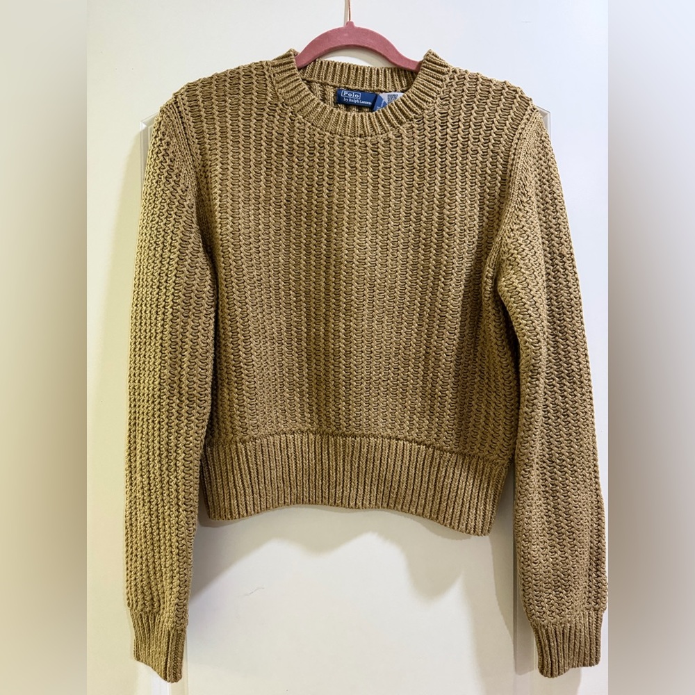 FLASH SALE- TODAY ONLY! 
Polo by Ralph Lauren Camel Crew Neck Sweater
